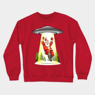 Santa's Alien Lift-Off! Crewneck Sweatshirt